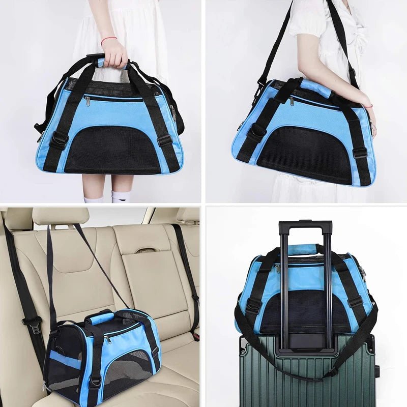Pet Travel Bag, Airline Approved Luggage Bag, Pet Travel Carry Bag Suitable for Small Dogs, Cats and Puppies, Small Animals - Needora