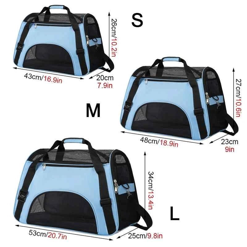 Pet Travel Bag, Airline Approved Luggage Bag, Pet Travel Carry Bag Suitable for Small Dogs, Cats and Puppies, Small Animals - Needora