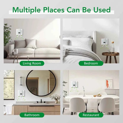 Plug-In Air Purifier Negative Ion Generator Mini Air Ionizer Dust Smoke Odor Remove For Home Bathroom Pet Air Cleaner Freshener