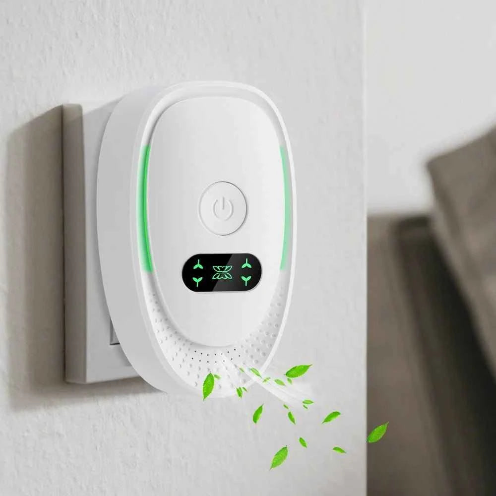 Plug-In Air Purifier Negative Ion Generator Mini Air Ionizer Dust Smoke Odor Remove For Home Bathroom Pet Air Cleaner Freshener