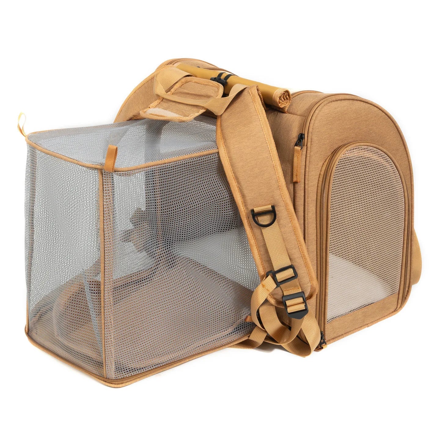 Portable cat bag, expandable large-capacity pet backpack, foldable small-medium-sized dog and cat travel bag - Needora