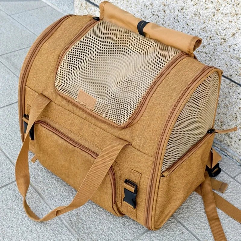 Portable cat bag, expandable large-capacity pet backpack, foldable small-medium-sized dog and cat travel bag - Needora