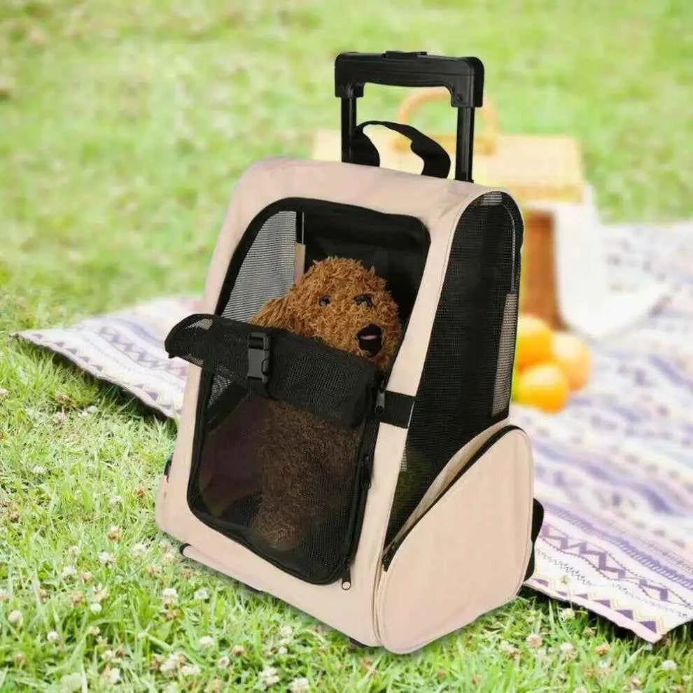 Portable Foldable Backpack For Dogs Travel Bag With Zipper Closure For Carrying Your Furry Friend On-The-Go! - Needora