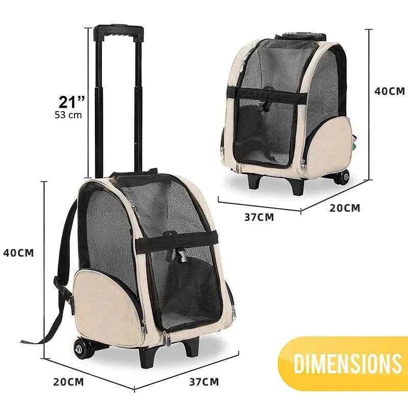 Portable Foldable Backpack For Dogs Travel Bag With Zipper Closure For Carrying Your Furry Friend On-The-Go! - Needora