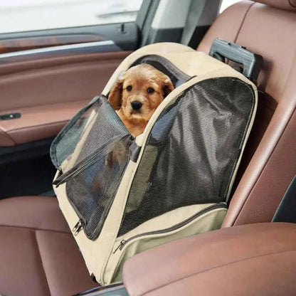 Portable Foldable Backpack For Dogs Travel Bag With Zipper Closure For Carrying Your Furry Friend On-The-Go! - Needora
