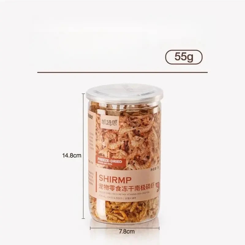 Premium Freeze-Dried Krill Cat Treats for Dental Health & Nutrition - Needora