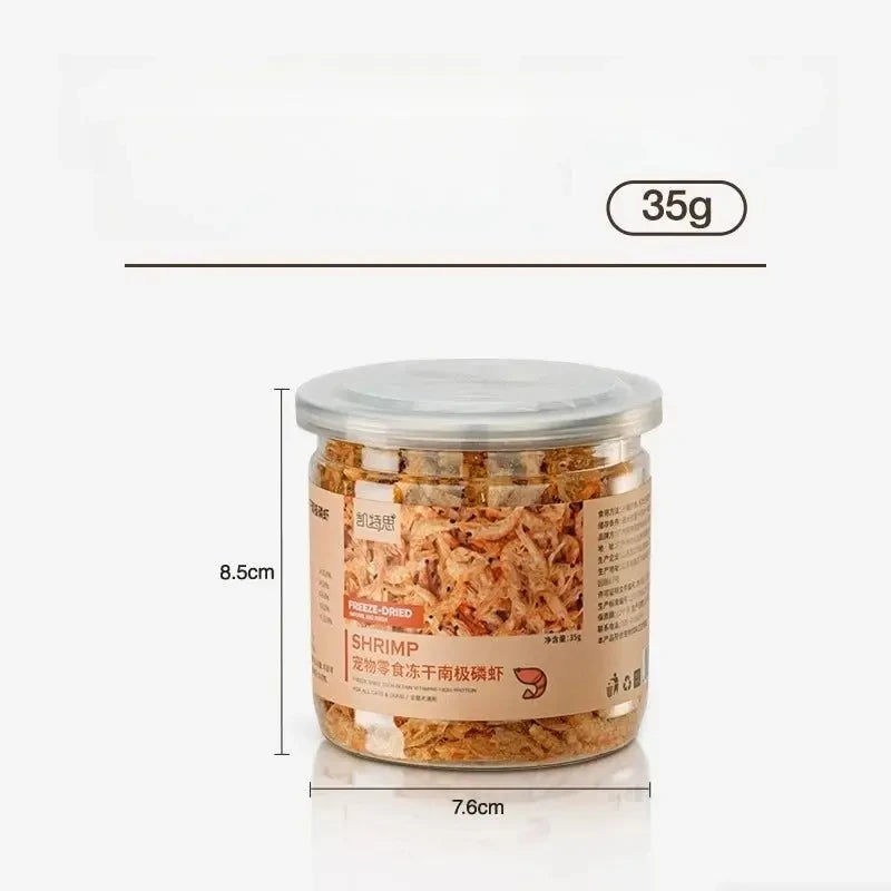 Premium Freeze-Dried Krill Cat Treats for Dental Health & Nutrition - Needora