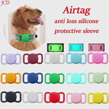 Luminous Silicone AirTag Case for Dog & Cat Collars