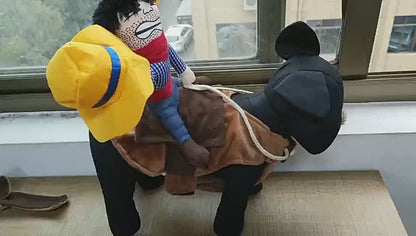 Cowboy Dog Halloween Costume with Jacket