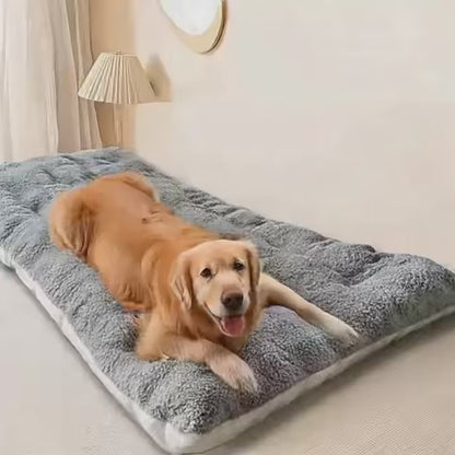Extra Large Plush Dog Bed – Thick Soft Reversible Pet Mat