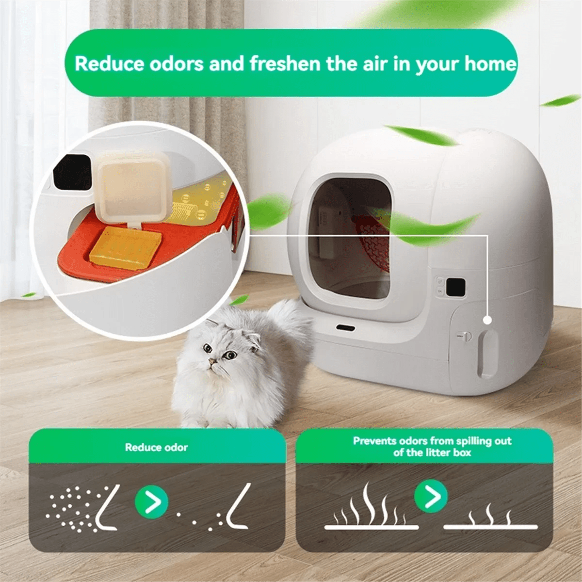 Retail! N50 Odor Eliminator for PuraMax Self-Cleaning Cat Litter Box Cat Toilet Odor Control Deodorant Cubes 6PCS - Needora