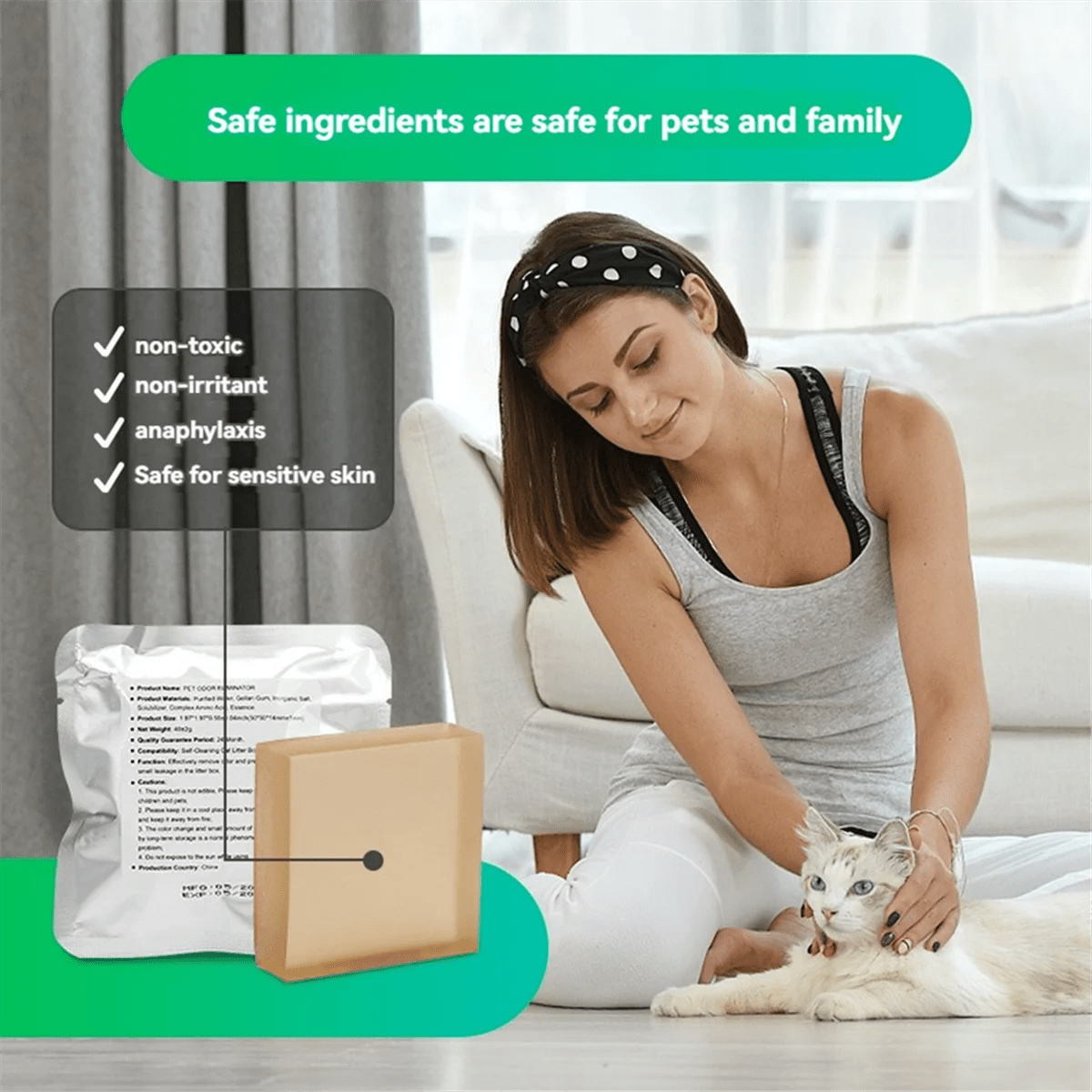 Retail! N50 Odor Eliminator for PuraMax Self-Cleaning Cat Litter Box Cat Toilet Odor Control Deodorant Cubes 6PCS - Needora