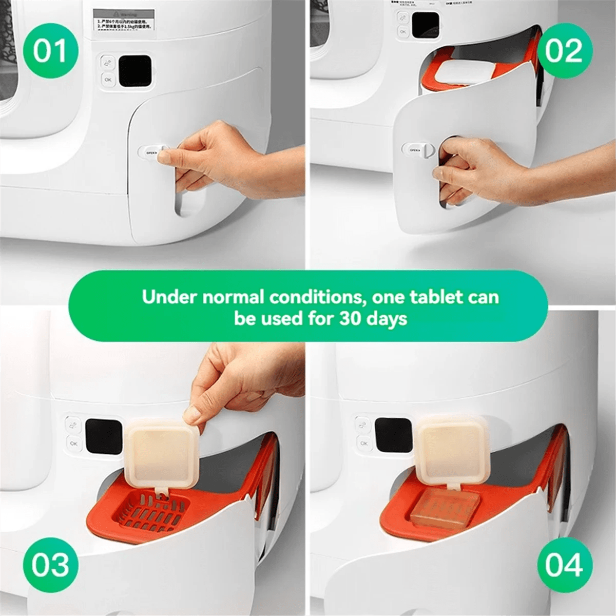 Retail! N50 Odor Eliminator for PuraMax Self-Cleaning Cat Litter Box Cat Toilet Odor Control Deodorant Cubes 6PCS - Needora