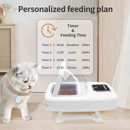RFID Pet Feeder Intelligent Chip Automatic Sensing Feeder Cats Dogs Food Dispenser Feeders Timed Quantified Dry Wet Pets Bowl - Needora