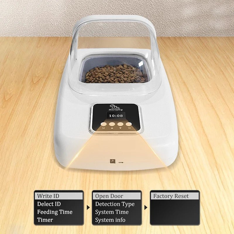RFID Pet Feeder Intelligent Chip Automatic Sensing Feeder Cats Dogs Food Dispenser Feeders Timed Quantified Dry Wet Pets Bowl - Needora