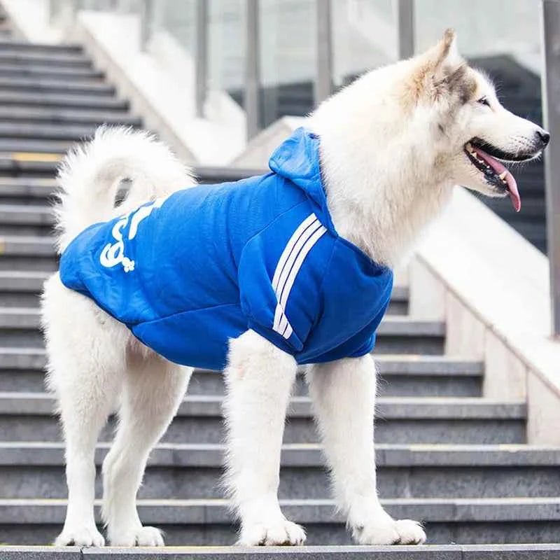 S-5XL Pet Dog Hoodies for Small Medium Large Breed Dogs, Fleece Lined Pullover Pitbull Sweatshirt Casual Sports Clothes Apparel - Needora