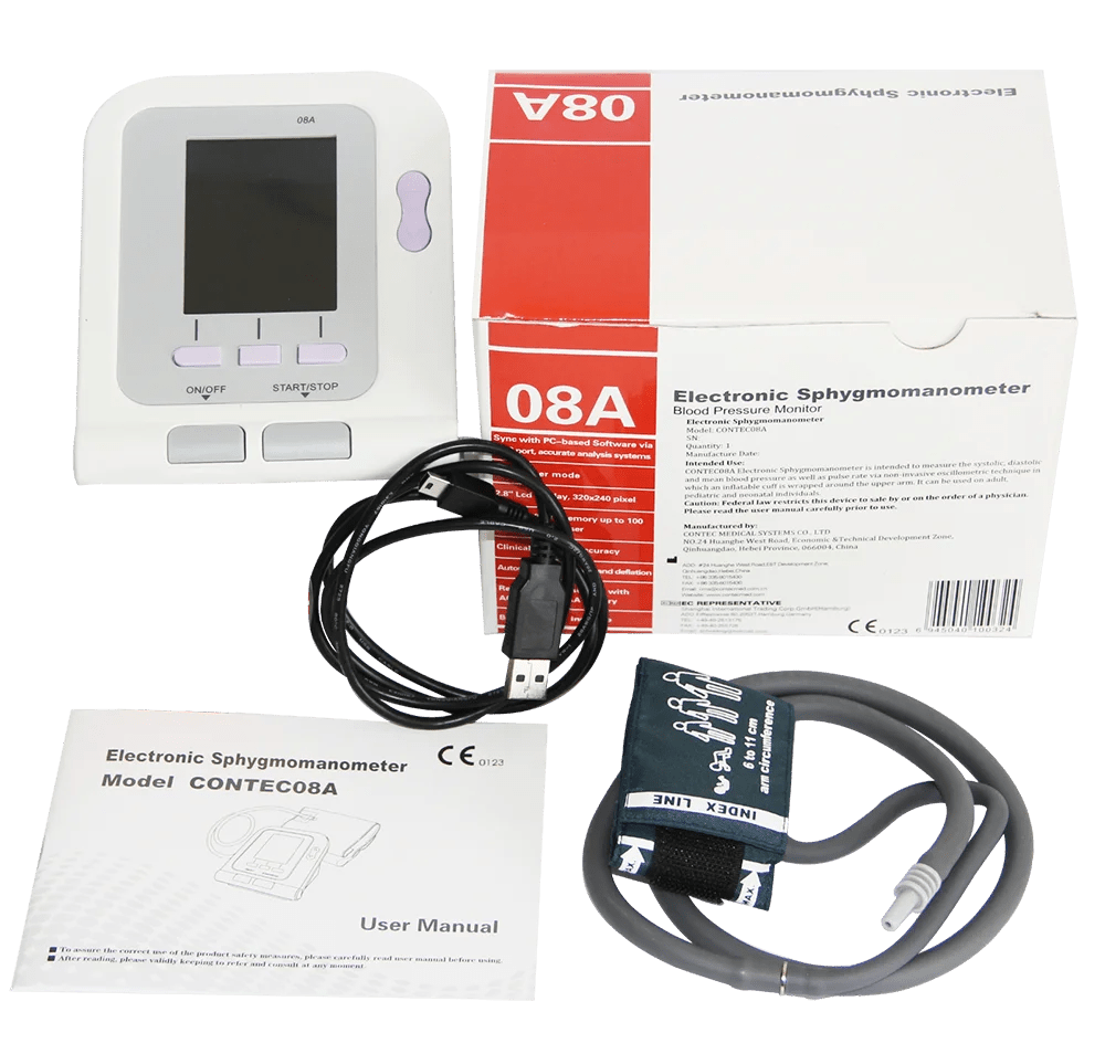 SINOHERO CONTEC08A-VET Animal Blood Pressure Monitor 2.8 Color LCD Veterinary Digital Animal Electronic Sphygmomanome - Needora