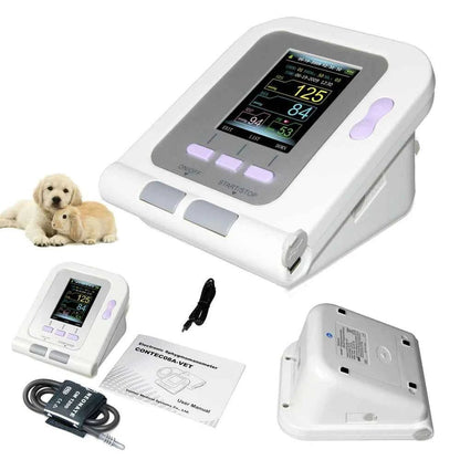 SINOHERO CONTEC08A-VET Animal Blood Pressure Monitor 2.8 Color LCD Veterinary Digital Animal Electronic Sphygmomanome - Needora