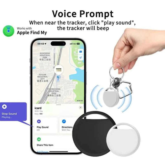 Smart Bluetooth Mini GPS Tracker Work With Find My APP ITag Anti Lost Reminder Device MFI Rated Locator Car Key Pet Kids Finder - Needora