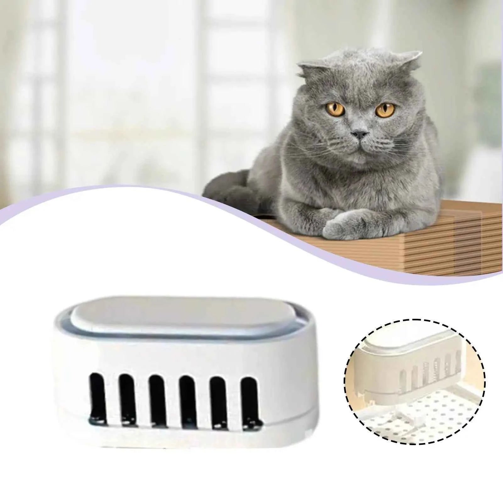 Smart Litter Box Deodorizer Kitten Toilet Tray Easy to Use Cleaner Elimination Friendly Deodorizing Box Odor Cleaning Remover