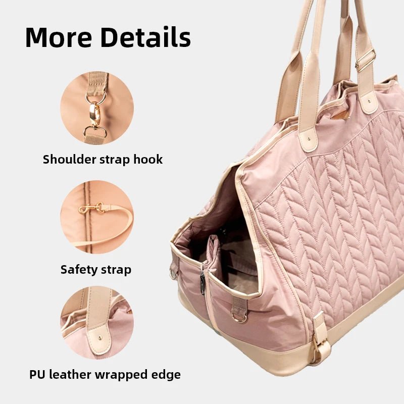 Soft Sided Portable Dog Travel Bags Airline Approved Cat Carrier Bag Puppy Carrier for Hiking - Needora
