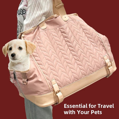 Soft Sided Portable Dog Travel Bags Airline Approved Cat Carrier Bag Puppy Carrier for Hiking - Needora
