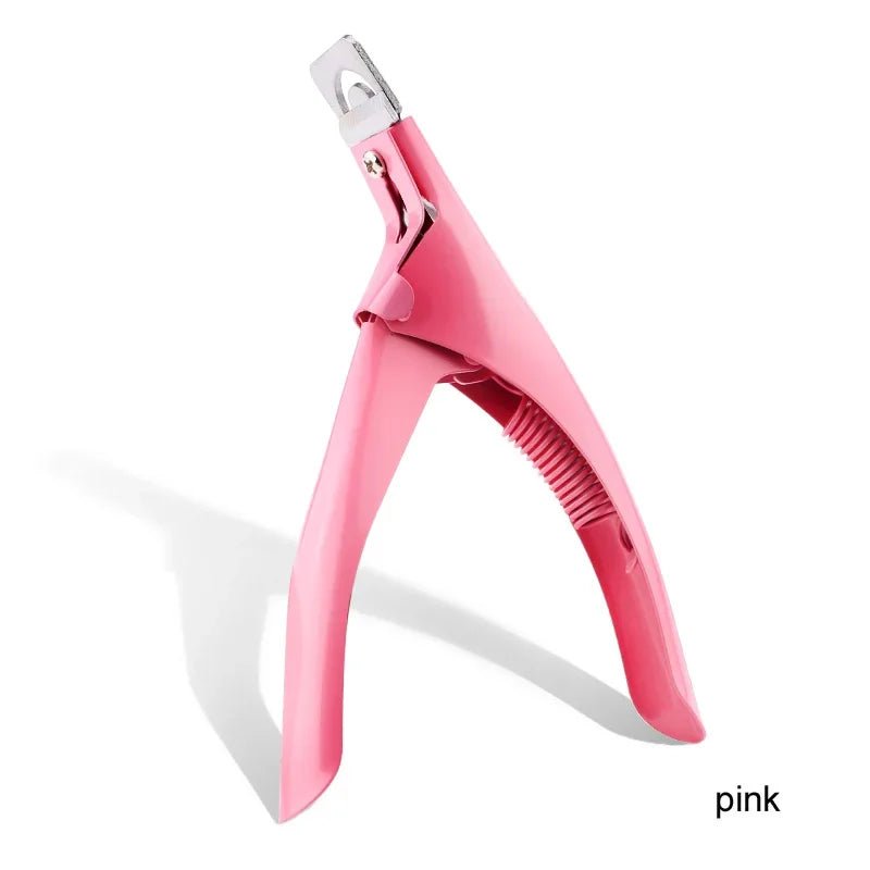 Stainless Steel False Nail Edge Trimmer U-shaped Pointed Nippers for Acrylic Nail Art - Needora