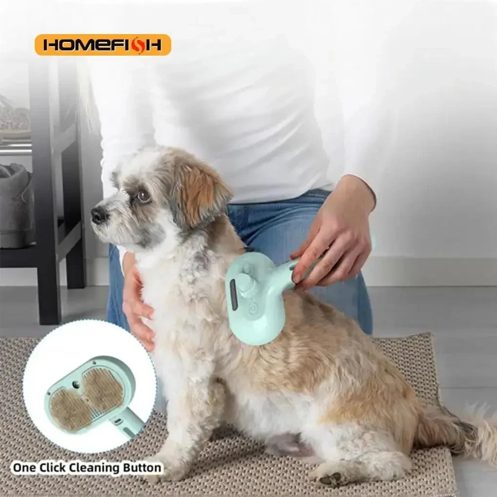 Steam Spray Dog Grooming Brush Unique Steam Brush For Dogs Luxury Grooming Brush Dog Steam Brush - Needora