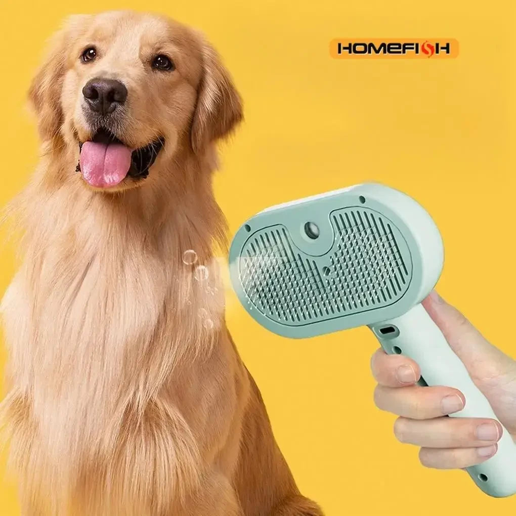 Steam Spray Dog Grooming Brush Unique Steam Brush For Dogs Luxury Grooming Brush Dog Steam Brush - Needora