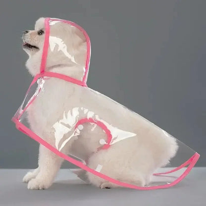 Transparent Waterproof Dog Raincoat – Windproof Pet Rain Jacket for Small, Medium & Large Dogs (XS–8XL - Needora
