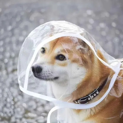 Transparent Waterproof Dog Raincoat – Windproof Pet Rain Jacket for Small, Medium & Large Dogs (XS–8XL