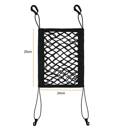 Pet Car Barrier Storage Net – size reference view