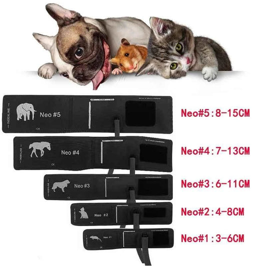 Vet Use Cuff Animals Cuff CONTEC08A Veterinary Blood Pressure Monitor Cuff 5 types Mouse/Cat/Dog/Horse/Elephant With Connector - Needora