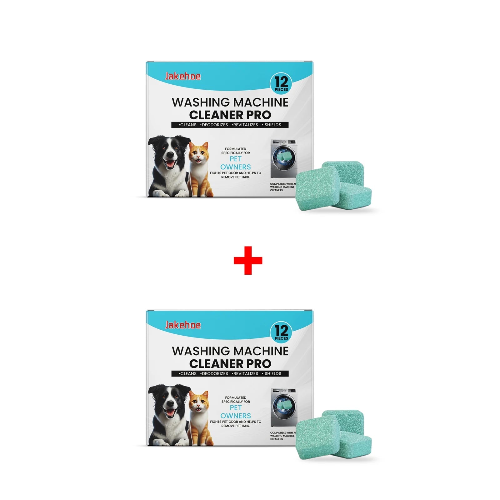 Washing Machine Cleaner for Pet Owners Eliminating Pet Odors Remove Pet Hair Cleaning Washing Machine Slots Cleaning Agent 12PCS - Needora