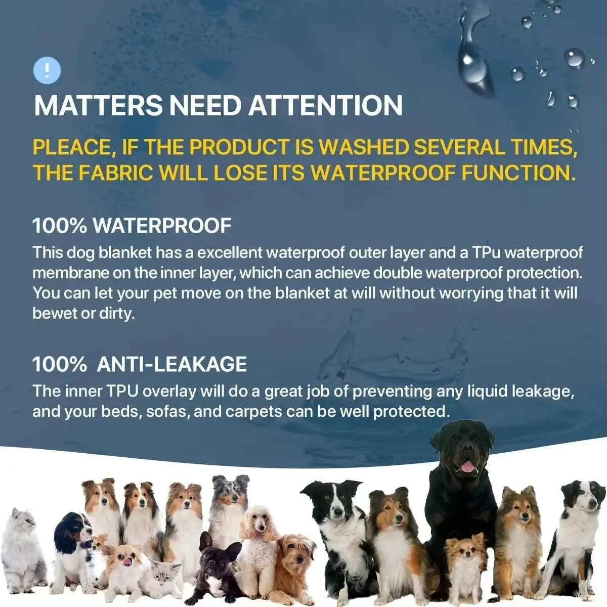 Waterproof Dog Blanket for Couch & Bed – Double-Sided Reversible Furniture Protector - Needora