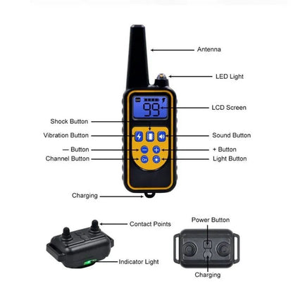 Waterproof Dog Training Collar – close-up detail view