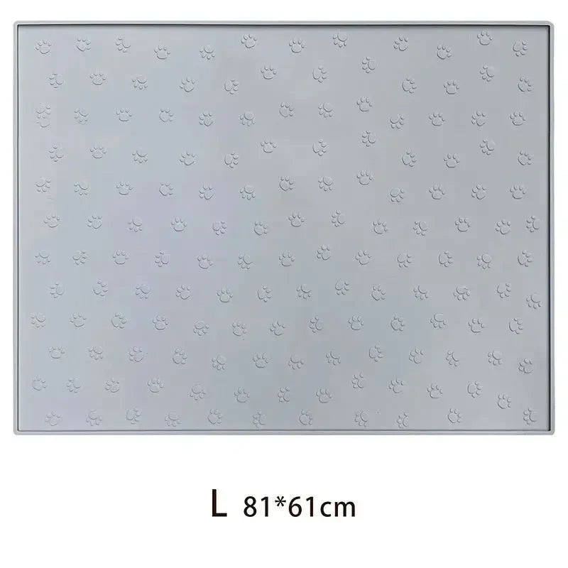 Waterproof Silicone Pet Feeding Mat – Non-Slip Food & Water Bowl Placemat for Dogs & Cats - Needora