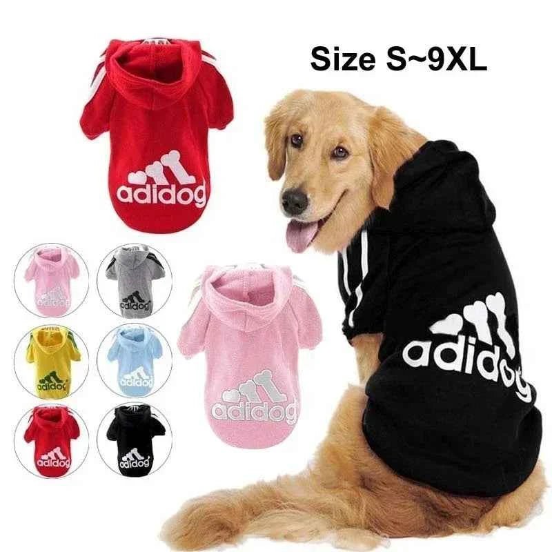 Winter Dog Clothes Adidog Sport Hoodies Sweatshirts Warm Coat Clothing for Small Medium Large Dogs Big Dogs Cat Pets Puppy Outfi - Needora