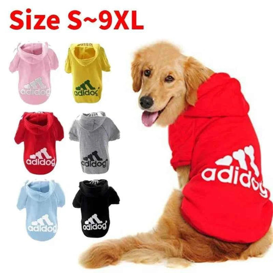 Winter Dog Clothes Adidog Sport Hoodies Sweatshirts Warm Coat Clothing for Small Medium Large Dogs Big Dogs Cat Pets Puppy Outfi - Needora