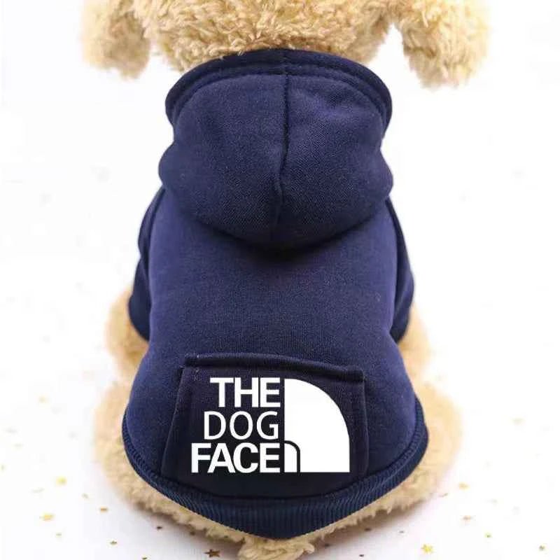 Winter Hooded Dog Sweatshirt with Pocket Fleece Lined Warm Pullover for Small Dogs like Teddy and Bichon Sports Wind Style ﻿ - Needora