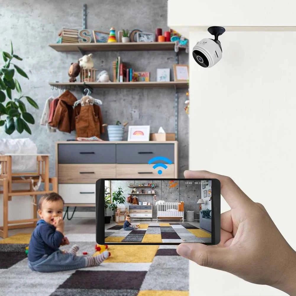 Wireless Camera HD 1080p Voice Video Recorder Night Vision USB Rechargeable Remote Viewing Strong Magnetic for Infants and Pets - Needora
