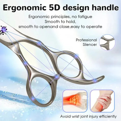 Yijiang Professional 7.5/8/9.0 Inch Pet Grooming Scissors Set of 4 Straight Curved Thinner Chunker Blender Scissors Set - Needora